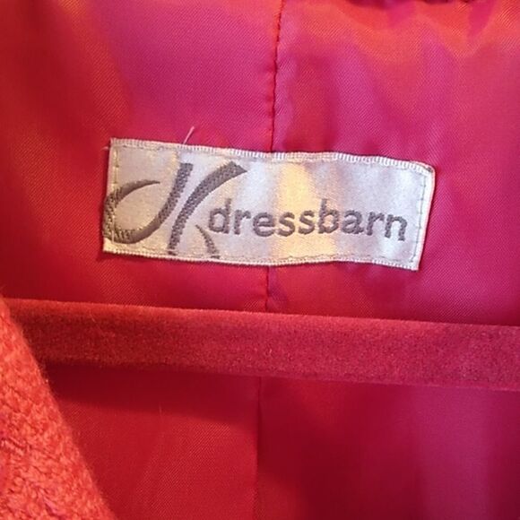 Dress Barn Women's soft Pink Dress Coat Front Pockets Buttons Cottagecore - Picture 2 of 6